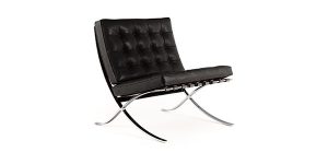knoll barcelona chair relax black zoom