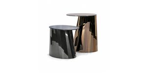 pli side table low black glossy high bronze satin finished 40 cfd87990