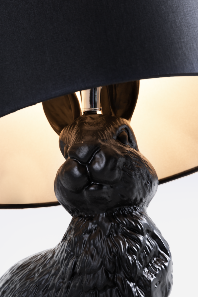 Rabbit lamp by Front detail on