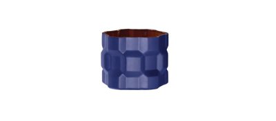 VASE LOW BLUE