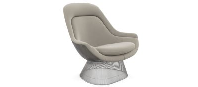 platner lounge silver