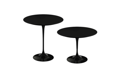 SAARINEN TULIP LOW TABLE with black base